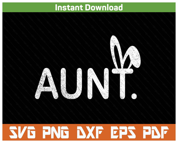 Aunt Meme Easter Day Funny Bunny Eggs SVG PNG Cutting Files