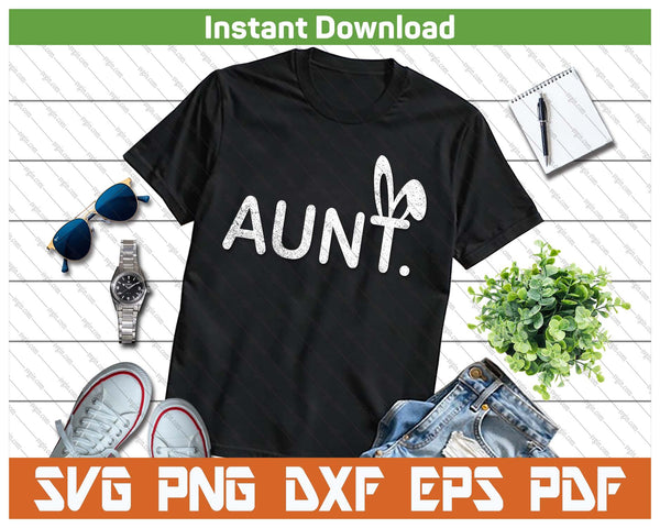 Aunt Meme Easter Day Funny Bunny Eggs SVG PNG Cutting Files