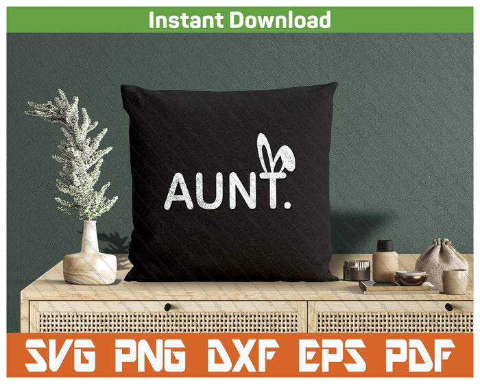 Aunt Meme Easter Day Funny Bunny Eggs SVG PNG Cutting Files