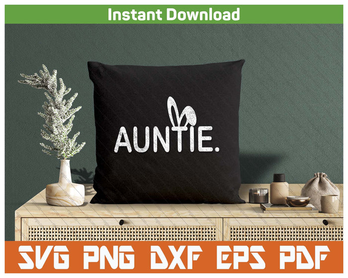 Auntie Meme Easter Day Funny Bunny Eggs SVG PNG Cutting Files