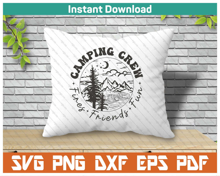 Camping Crew SVG PNG Cutting Files