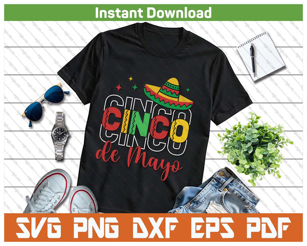Cinco De Mayo SVG PNG Cutting Files