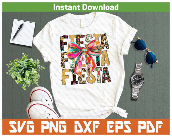 Cinco De Mayo Fiesta Coquette Bow Mexican Party SVG PNG Cutting Files