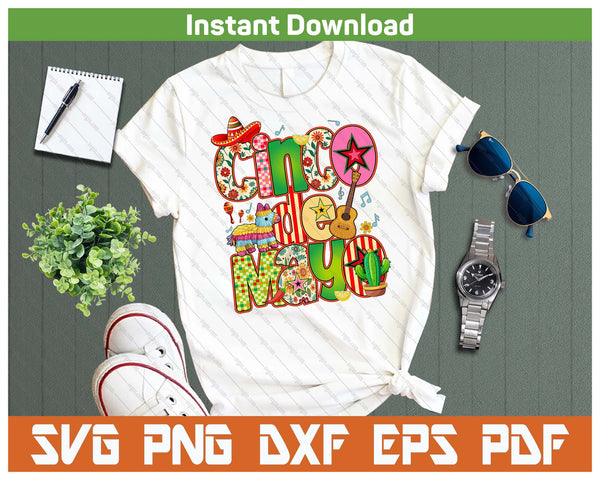 Cinco De Mayo Mexico Festival SVG PNG Cutting Files