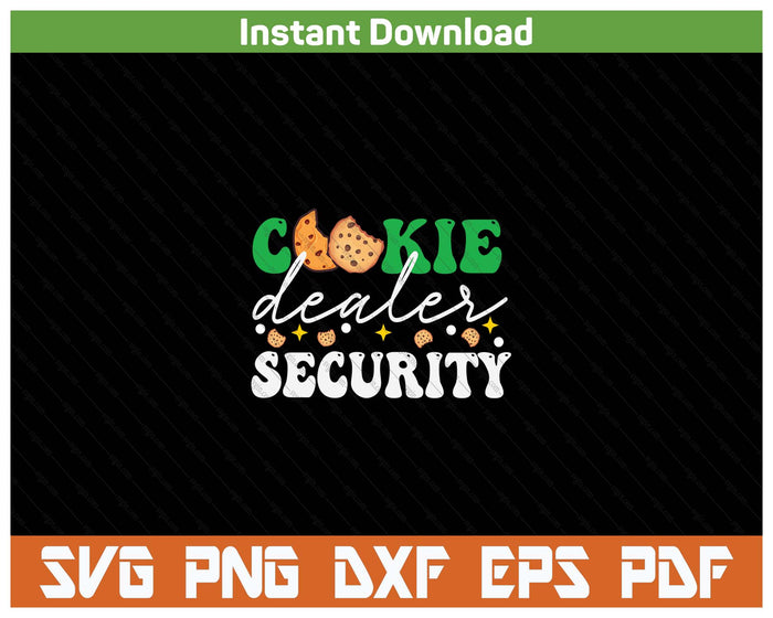 Cookie Dealer Security Funny Scouting Troop Leader SVG PNG Cutting Files