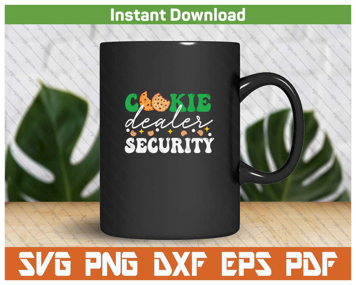 Cookie Dealer Security Funny Scouting Troop Leader SVG PNG Cutting Files