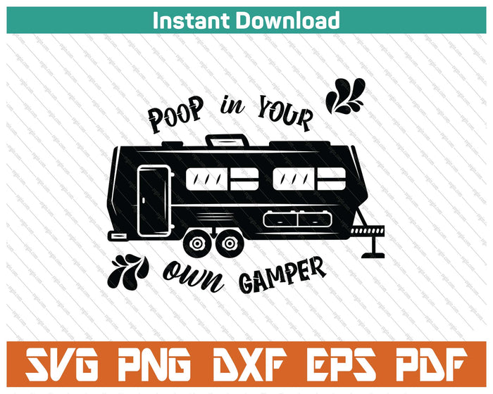 Funny Camping SVG PNG Cutting Files