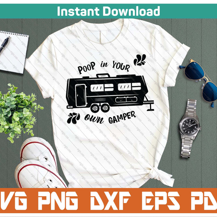 Funny Camping SVG PNG Cutting Files