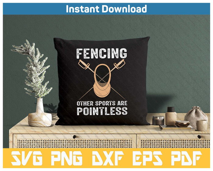 Funny Fencing Design Fencing Sport Fencer SVG PNG Cutting Files