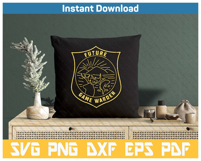 Future Game Warden Wildlife Officer Kids Son Daughter SVG PNG Cutting Files