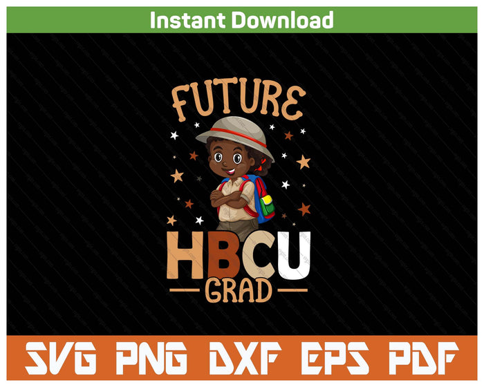 Future HBCU Graduate Afro Black Boy College Graduation SVG PNG Cutting Files