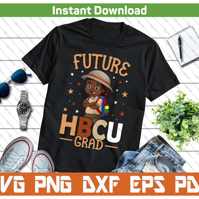 Future HBCU Graduate Afro Black Boy College Graduation SVG PNG Cutting Files