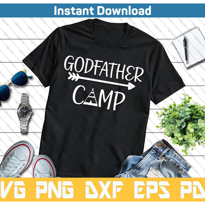 Godfather Camp Father's Day Camping SVG PNG Cutting Files