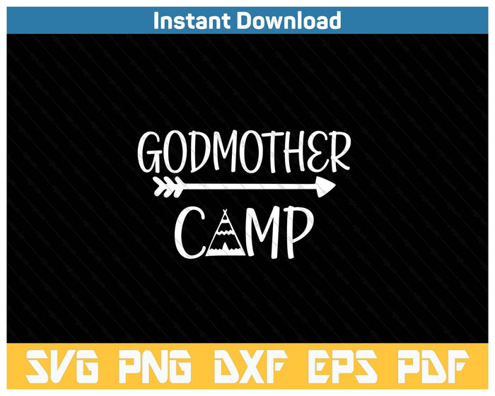 Godmother Camp Camping SVG PNG Cutting Files