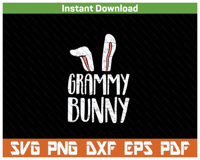 Grammy Bunny Ears Easter Family Matching SVG PNG Cutting Files