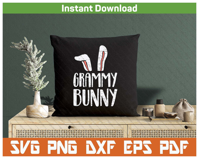 Grammy Bunny Ears Easter Family Matching SVG PNG Cutting Files