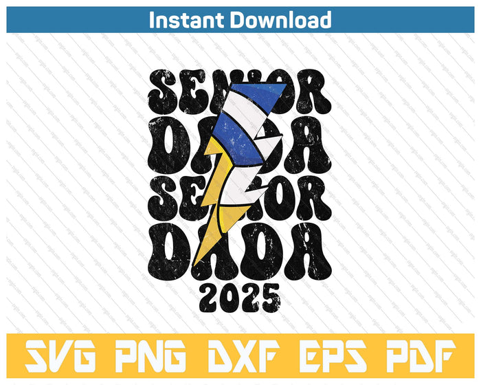 Proud Volleyball Senior Dada 2025 SVG PNG Cutting Files