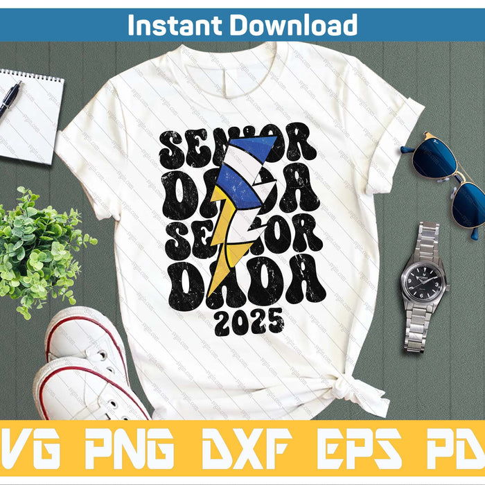 Proud Volleyball Senior Dada 2025 SVG PNG Cutting Files