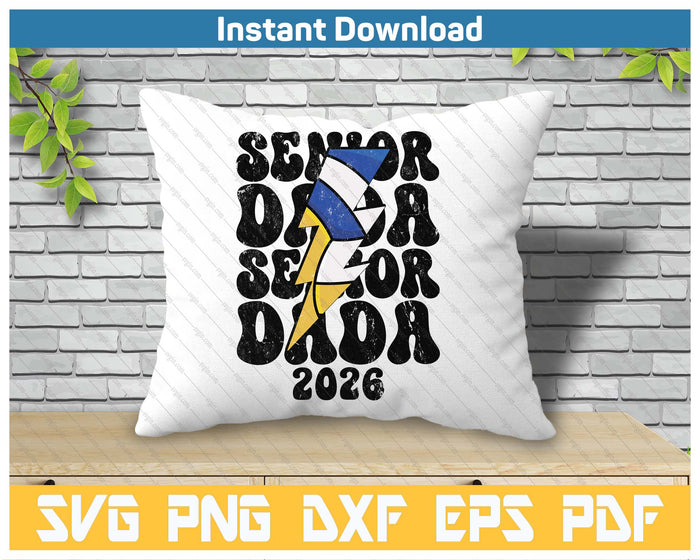 Proud Volleyball Senior Dada 2026 SVG PNG Cutting Files