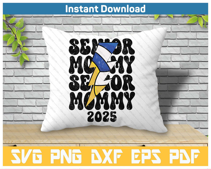 Proud Volleyball Senior Mommy 2025 SVG PNG Cutting Files