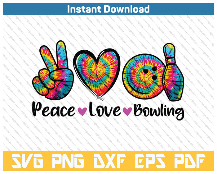 Tie Dye Bowler Men Women Kids Funny SVG PNG Cutting Files