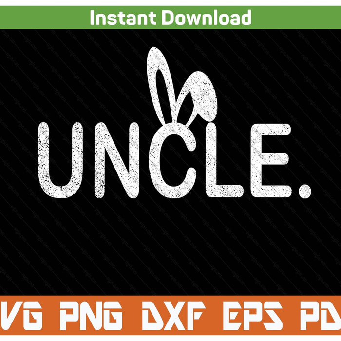 Uncle Meme Easter Day Funny Bunny Eggs SVG PNG Cutting Files